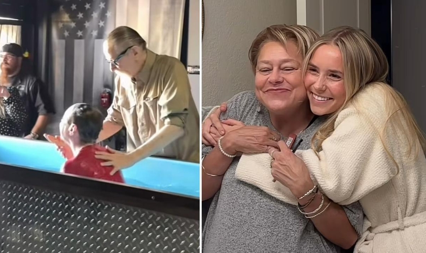 A mulher foi batizada e teve a vida transformada por Jesus. (Foto: Reprodução/Instagram/Savannah Yepez)