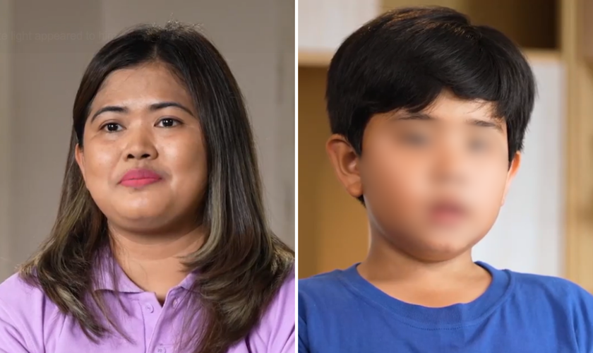  Jhoncent sonhou com Jesus e levou mãe à fé cristã. (Captura de tela/CBN News)