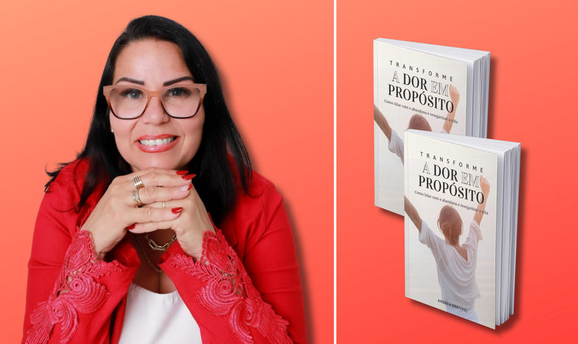 Andrea Grativol relata em livro como superou feridas emocionais e encontrou propósito. (Foto: Arquivo pessoal)