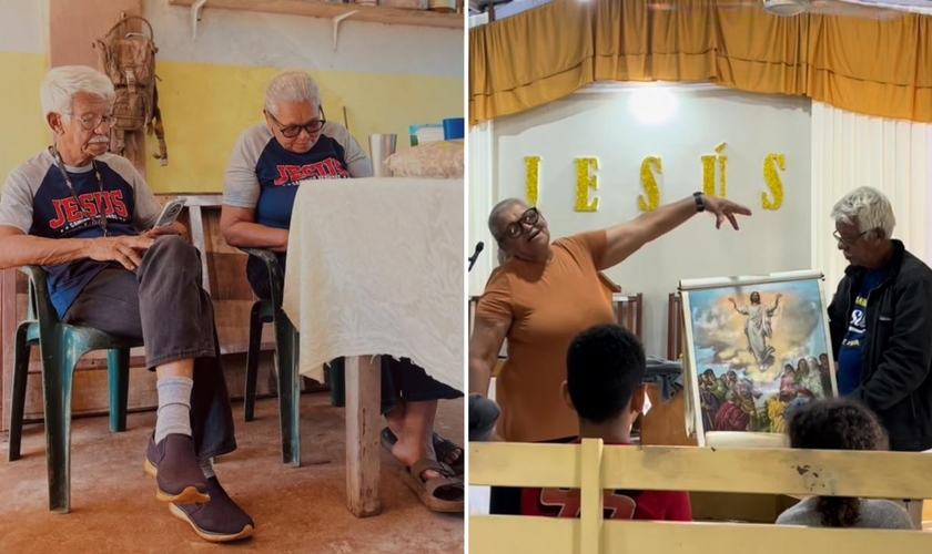 Ana e Regis servindo ao Senhor. (Foto: Reprodução/Instagram/Fernanda Lira)