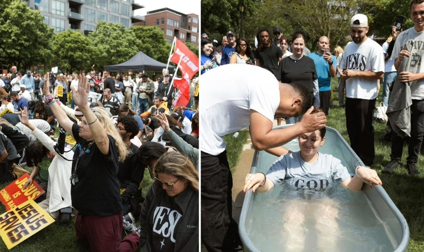 A Marcha para Jesus nos EUA. (Foto: Reprodução/Instagram/United Revival)