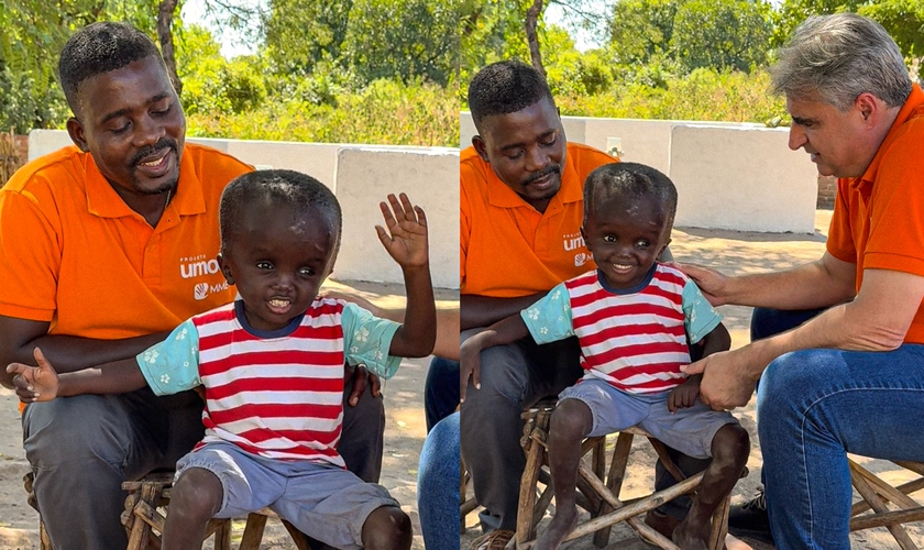 Sami, de 5 anos, testemunhou como se sente amado por Cristo. (Foto: Reprodução/Guiame).