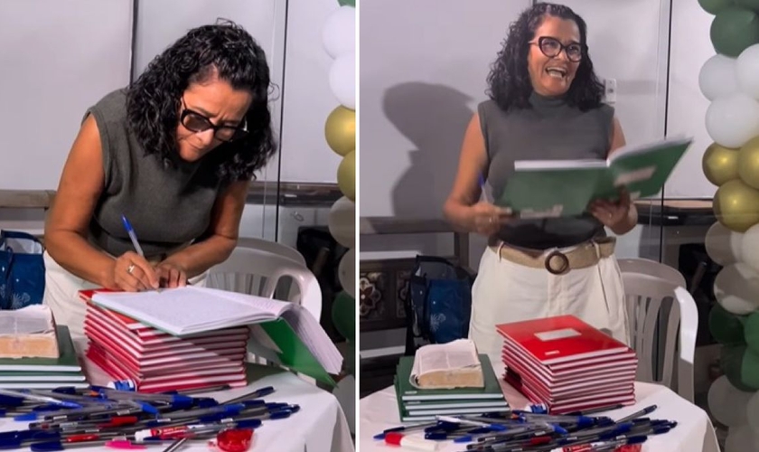Lilian Costa transcreveu o último versículo da Bíblia ao lado dos familiares. (Foto: Reprodução/Instagram/Lilian Costa Frias)