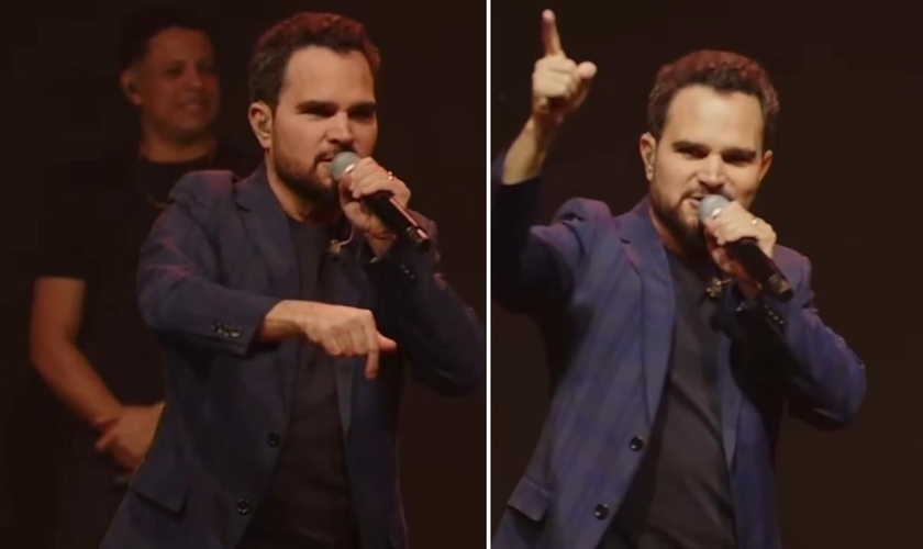 Luciano Camargo ministrando na igreja. (Foto: Reprodução/Instagram/Luciano Camargo)