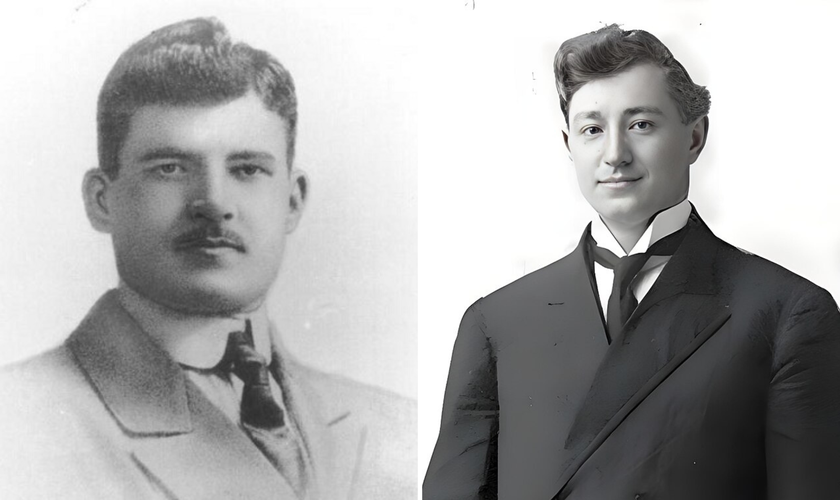 Os missionários suecos Daniel Berg e Gunnar Vingren. (Foto: Wikimedia)