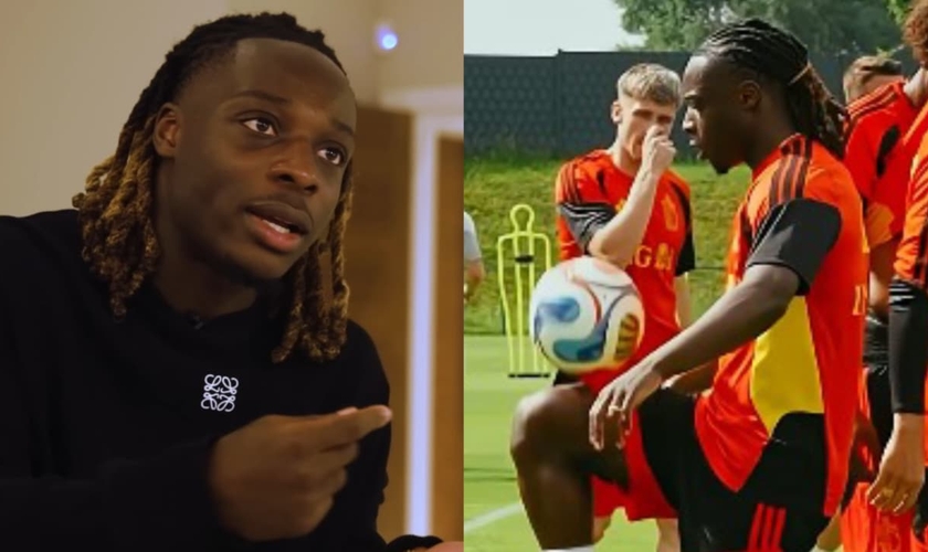 Jeremy Doku. (Foto: Reprodução/YouTube/Jeremy Doku Official/Reprodução/YouTube/Hat-Trick).