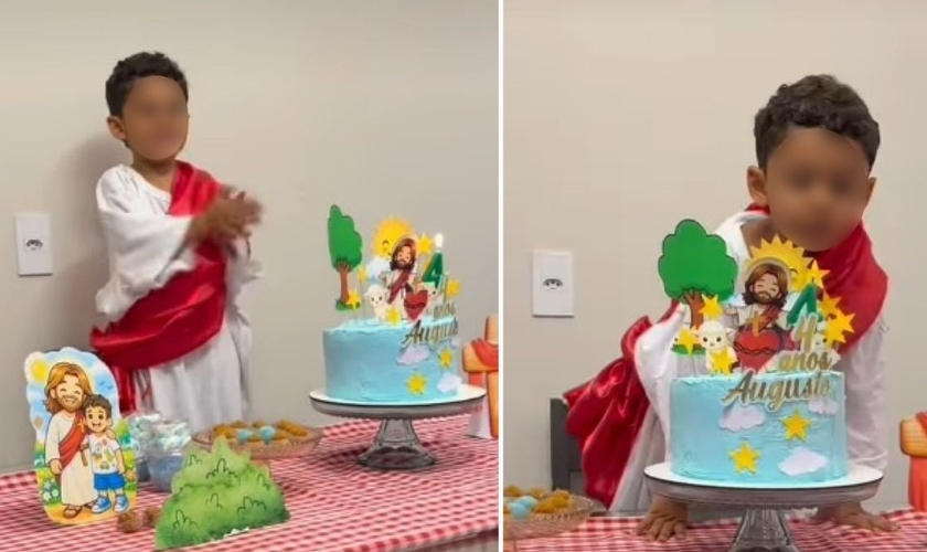Augusto durante a festa. (Foto: Reprodução/Instagram/Rita Luz Freitas)