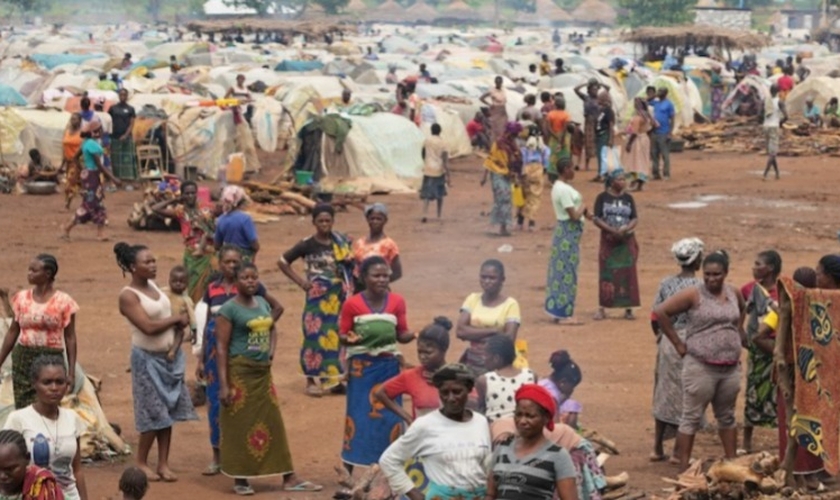 Acampamento de deslocados internos na Nigéria. (Foto: Portas Abertas).
