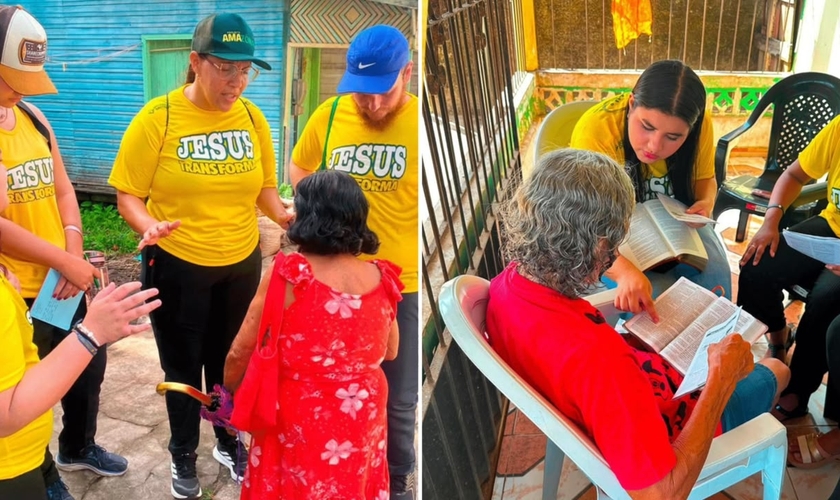 Centenas de pessoas se renderam a Jesus durante as ações. (Foto: Reprodução/Instagram/Junta de Missões Nacionais)