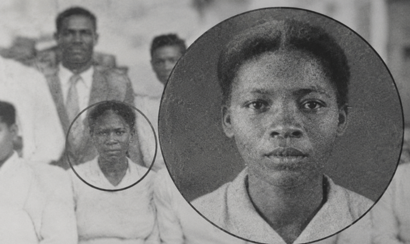 Imagem histórica de Pastora Florência Silva Pereira, restaurada e ampliada com IA.
