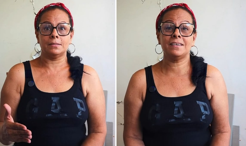 A cristã contando seu testemunho. (Foto: Reprodução/Instagram/LOCO Sessions)