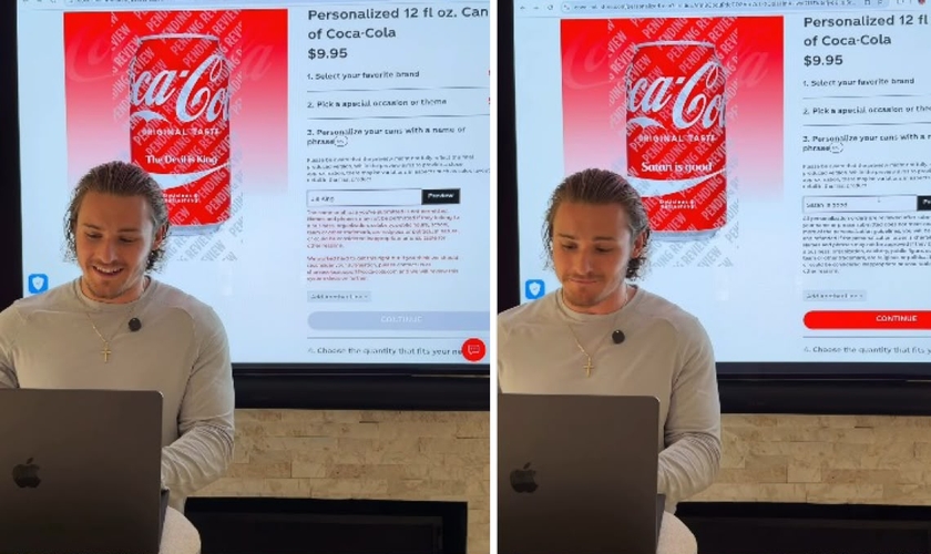 Ryan Haff testando a plataforma ao vivo. (Foto: Reprodução/Instagram/Ryan Haff)