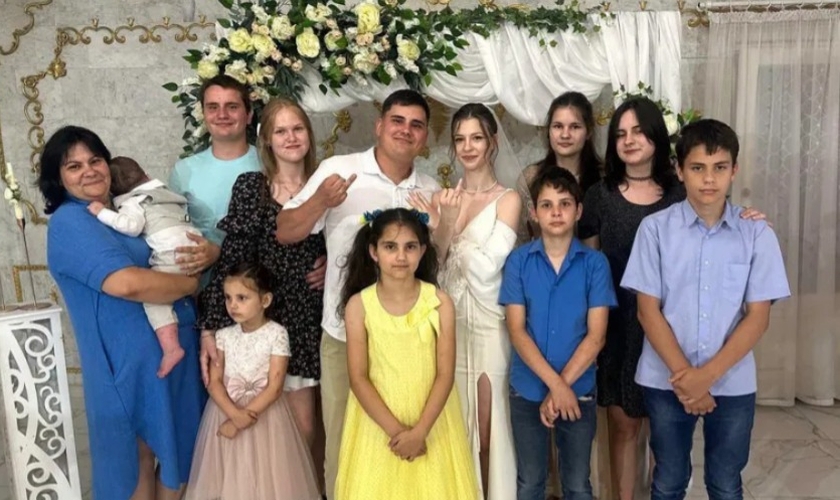 A família Voronov. (Foto: X/Volodymyr Zelenskyy).