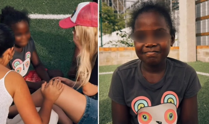 A menina foi curada após a oração. (Foto: Reprodução/Instagram/Dunamis Greenhouse)