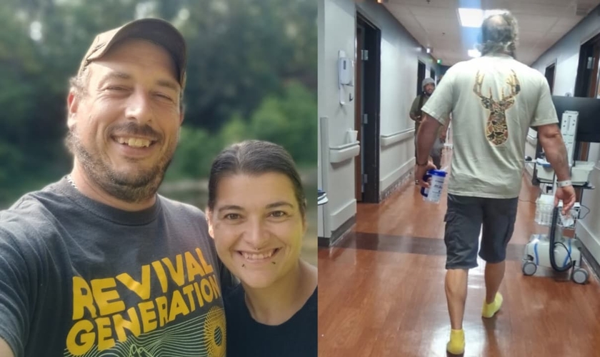 Richard Reeder voltou à vida após orações. (Foto: Facebook/Richard Reeder/Instagram/Kayla Gabbard).