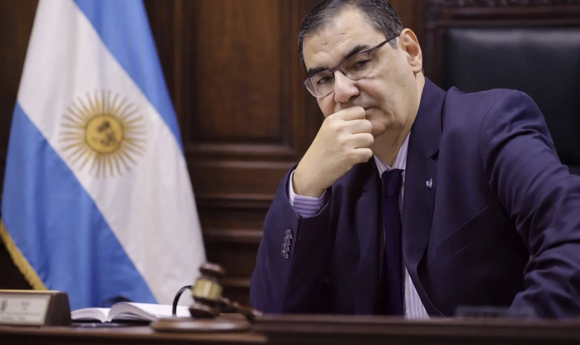 Juiz federal Alfredo Eugenio López. (Captura de tela: El Siete TV)