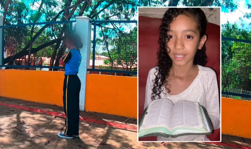 Safira Emanuele foi atacada por um enxame de abelha em Ibirité. (Foto: Reprodução/YouTube/Moto Vinny/Reprodução/Instagram/saffira_emanuele_11).