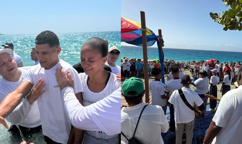 O batismo de cerca de 350 pessoas foi considerado histórico. (Foto: Facebook/Iglesia Metodista En Cuba).
