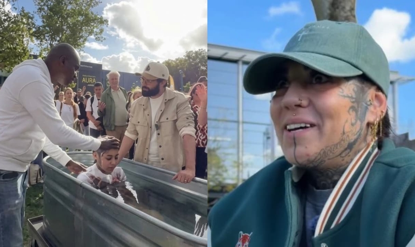 Huemalan Ayelen foi batizada no último domingo (20) na Holanda. (Foto: Reprodução/Instagram/presencerevival).