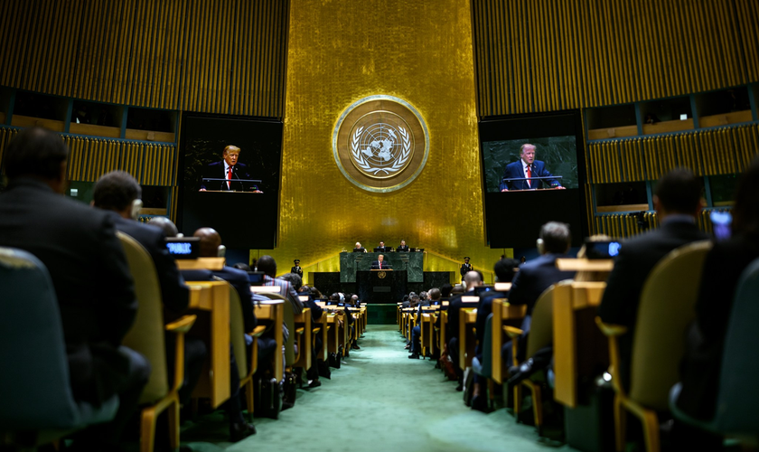 Donald Trump discursa na 81ª sessão da Assembleia Geral das Nações Unidas, em Nova York. (Foto: White House)