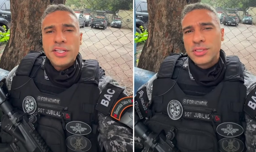 O militar conhecido como Sargento Jubilado. (Foto: Reprodução/Instagram/Sargento Jubilado)