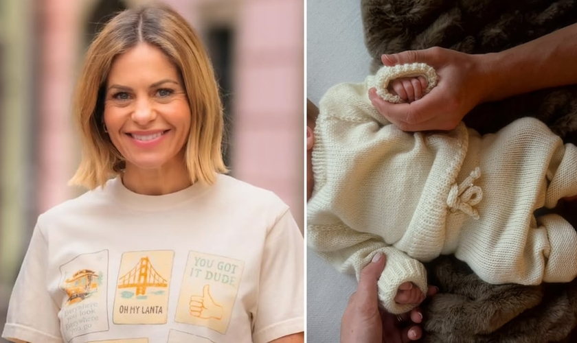 Candace Bure e o neto. (Foto: Reprodução/Instagram/Candace Cameron Bure/Elliott Bure)