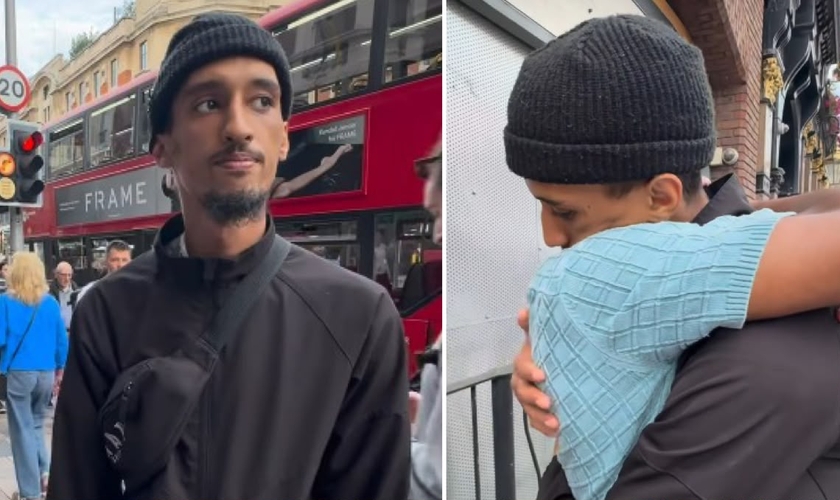 Jesse Samuel se emocionou quando o homem afirmou que queria seguir Jesus. (Foto: Reprodução/Instagram/Jesse Samuel Ngoma)