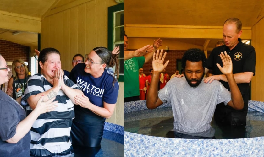 Muitos detentos e detentas foram transformados por Jesus. (Foto: Instagran/first_apostolic_church_dfs).