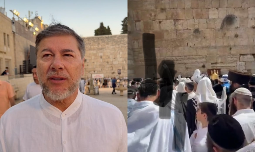 Joel Engel em Israel durante Yom Kippur e Sucot. (Foto: Ministério Engel)
