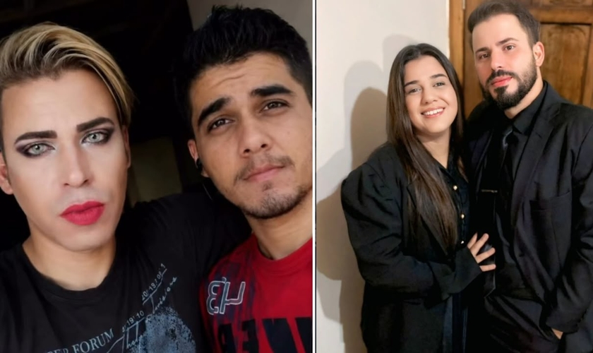 Karen e Marcos após a transformação de Jesus. (Foto: Reprodução/Instagram/Karen Arruda)