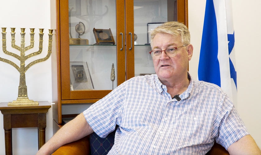 David Parsons, o Vice-Presidente Sênior e Porta-Voz da ICEJ. (Foto: Guiame/Marcos Paulo Corrêa).