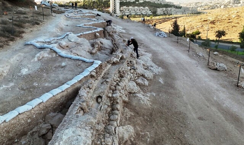 A estrutura fazia parte de um sofisticado sistema de abastecimento de água utilizado durante o período do Segundo Templo. (Foto: Emil Aladjem/Autoridade de Antiguidades de Israel)