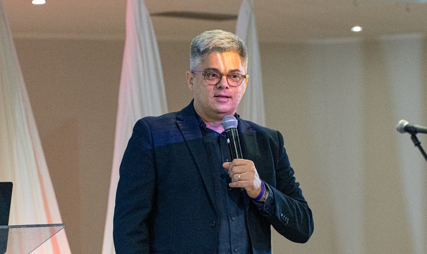 O pastor João Melo ministrou na conferência Missão Reversa 2026. (Foto: Guiame/Marcos Paulo Corrêa).