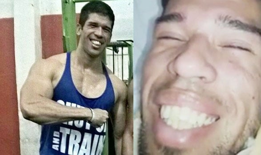 O jovem fez questão de gravar um vídeo demonstrando toda a sua fé e gratidão em Deus. (Foto: Arquivo pessoal)