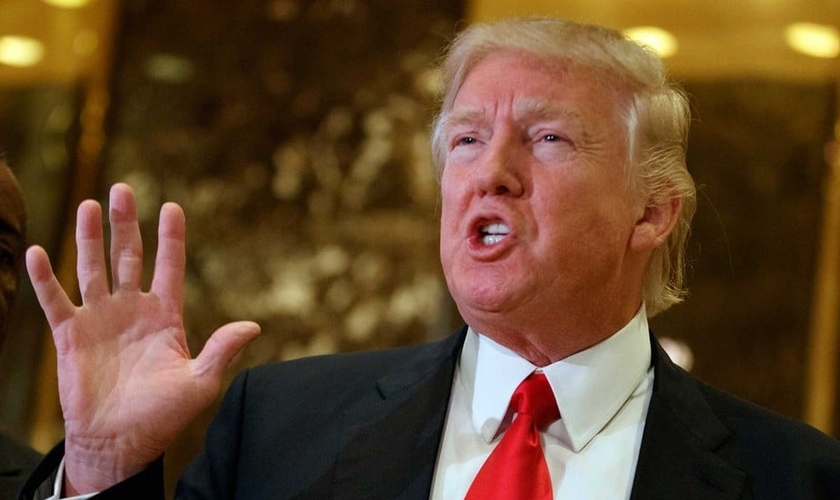 Trump reconheceu a perseguição que existe contra os cristãos. (Foto: Reprodução)