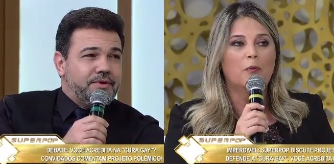Resultado de imagem para Marco Feliciano e Thammy Gretchen, Debate Projeto da CURA GAY no SuperPop