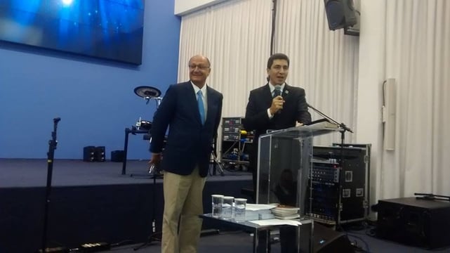 Geraldo Alckmin participa de encontro com pastores, na Igreja El Shaddai Geraldo Alckmin participa de encontro com pastores, na Igreja El Shaddai