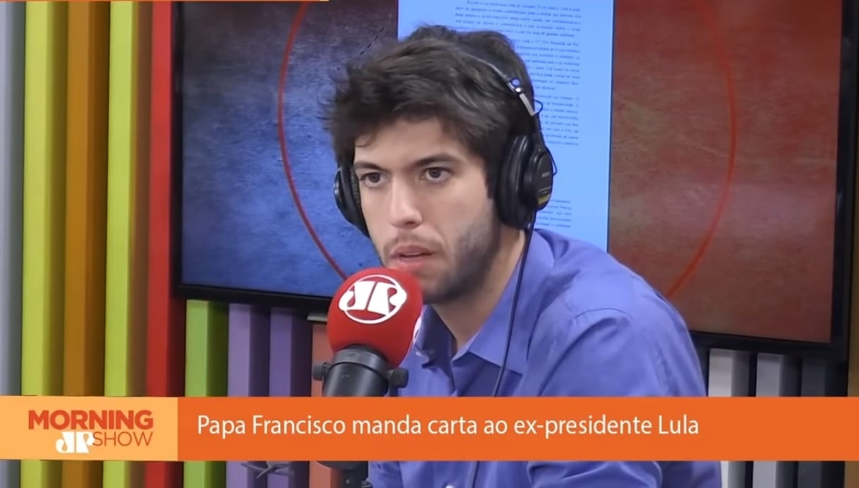 Caio Coppolla critica carta do papa a Lula: "O perdão pressupõe o arrependimento"