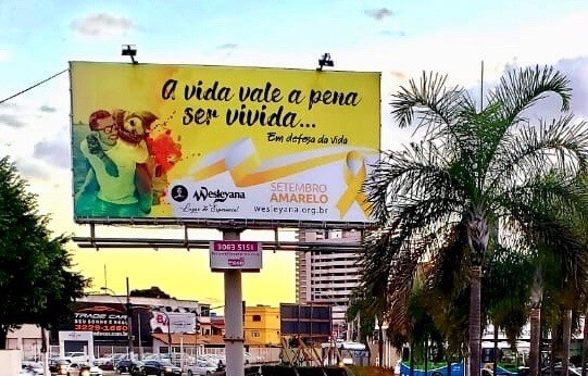 “Setembro Amarelo”: Igreja espalha mensagem de prevenção contra suicídio, em Vila Velha