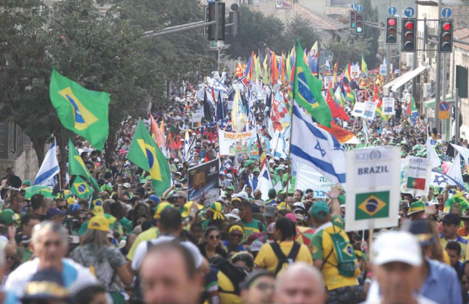 Mais de 5.000 cristãos marcham em Jerusalém para celebrar a Festa de Sucot