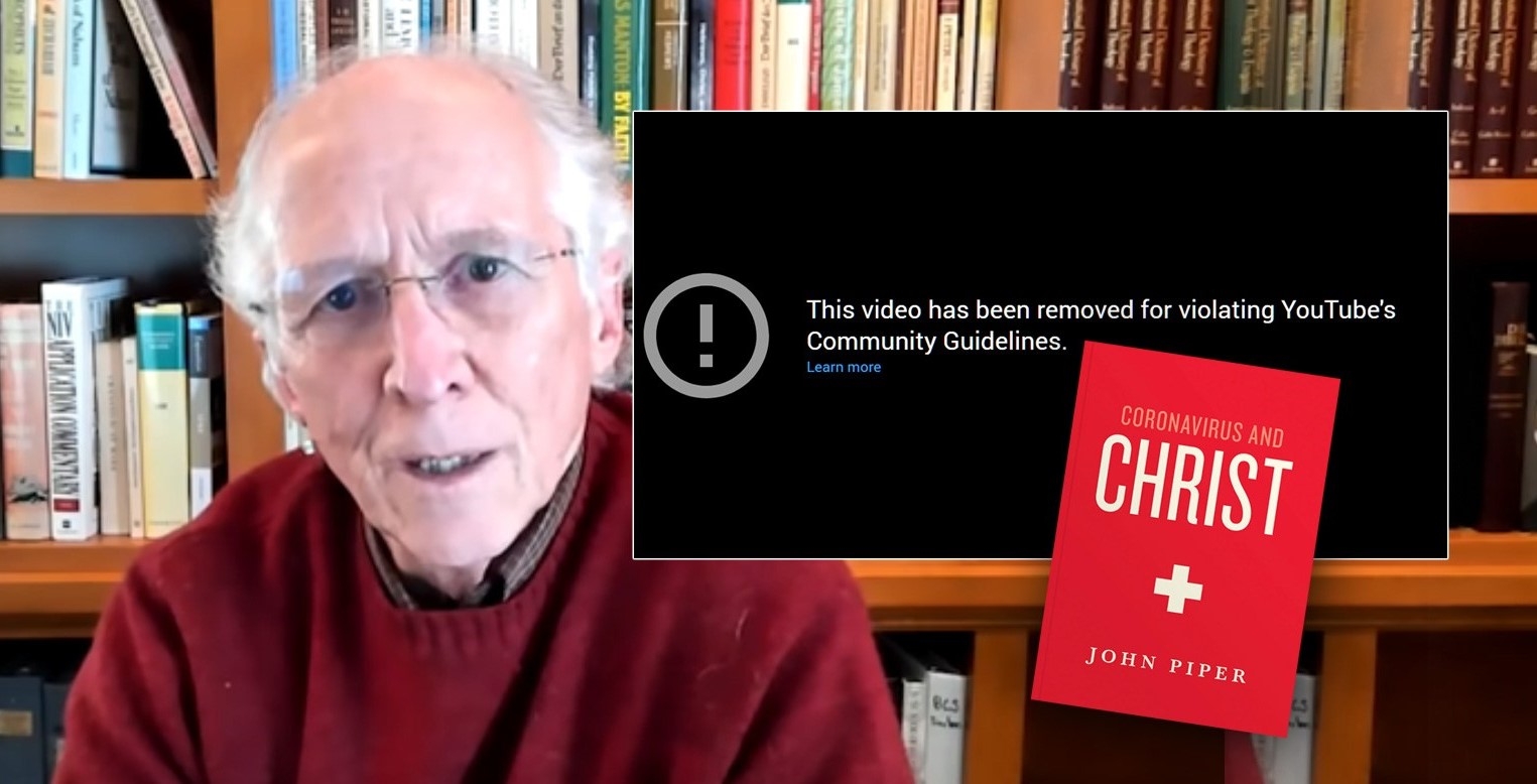 YouTube remove audiolivro de John Piper sobre o coronavírus por “violação de padrões”