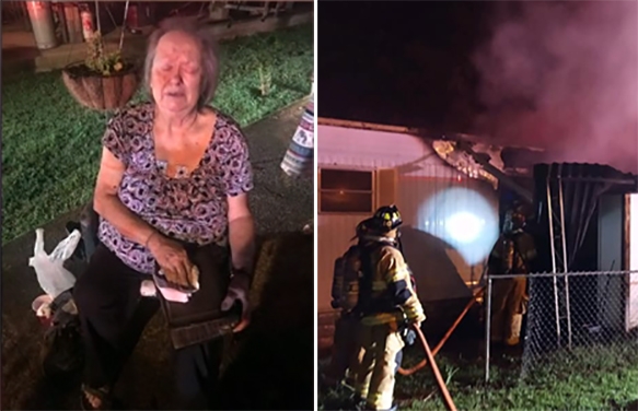 Idosa encontra três Bíblias intactas após ter casa destruída por incêndio: “Só louvei e agradeci”