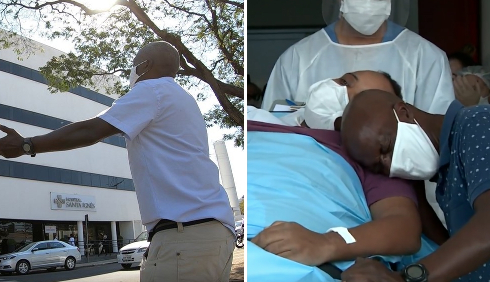 Pai celebra alta do filho com Covid-19 após pedalar por 47 dias para orar: “Graças a Jesus”