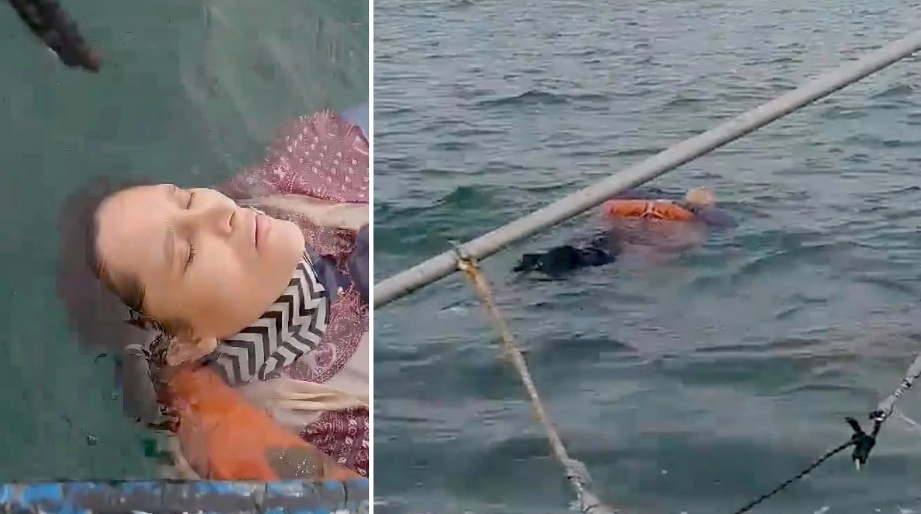 Mulher é resgatada por pescadores após 8 horas no mar: 'Deus me fez nascer de novo'