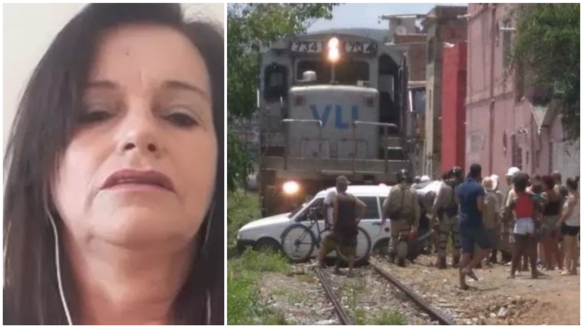 Mulher sai ilesa após ter carro arrastado por trem: “Levei meus pensamentos a Deus”