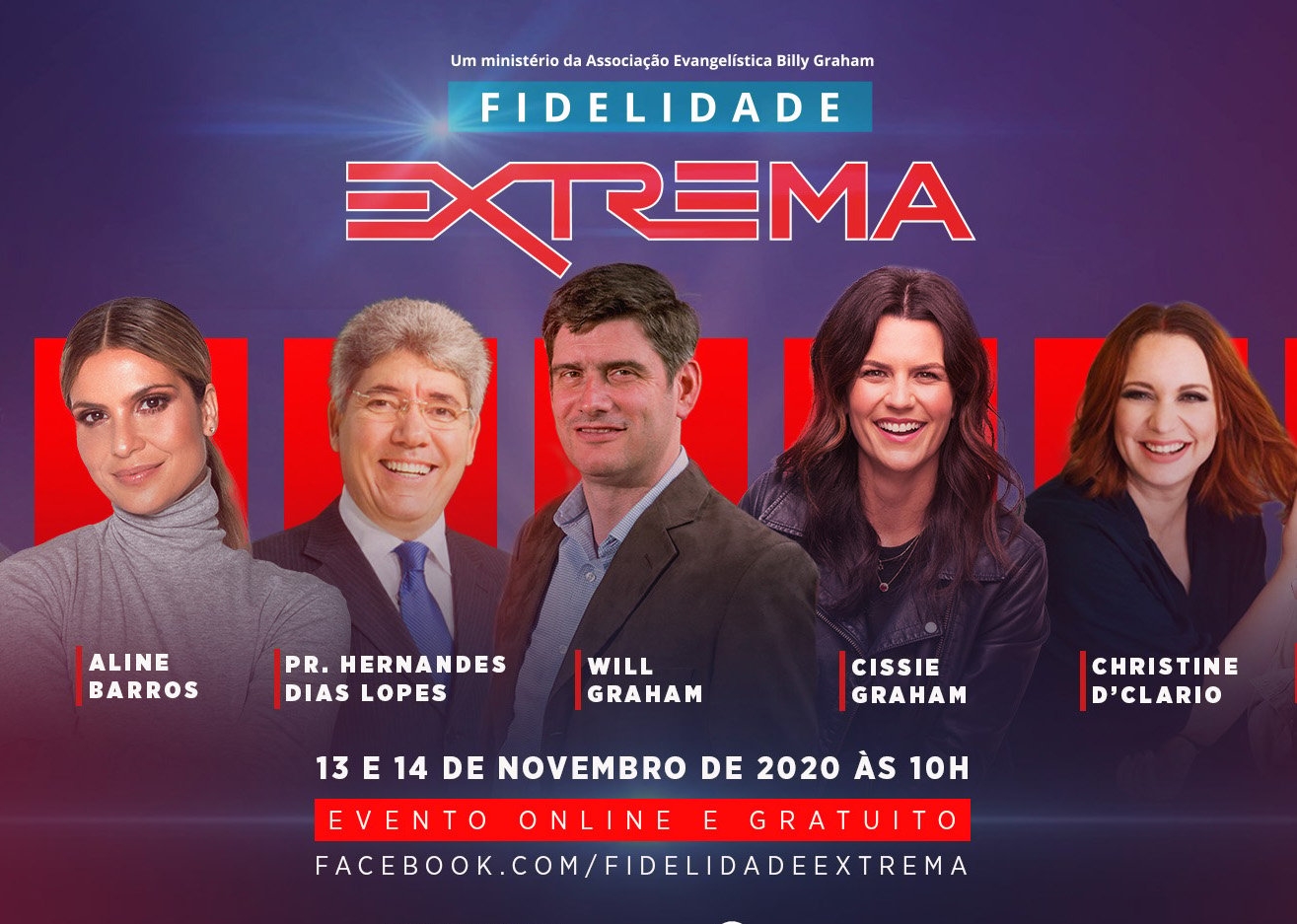 Associação Billy Graham irá transmitir conferência online e gratuita no Brasil