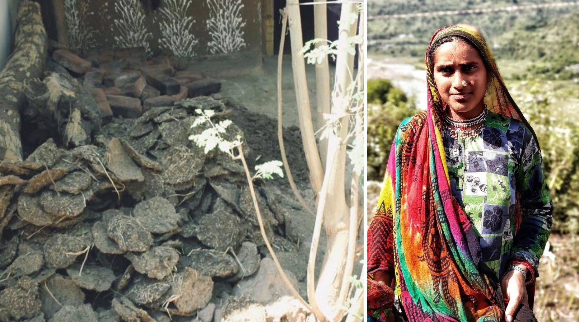 Para ajudar família, esposas de pastores vendem esterco de porta em porta na Índia