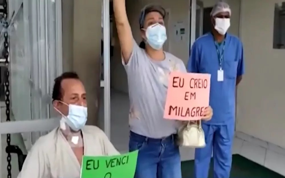‘Deus faz milagre’, diz homem curado de Covid-19 após 70 dias internado em estado grave 