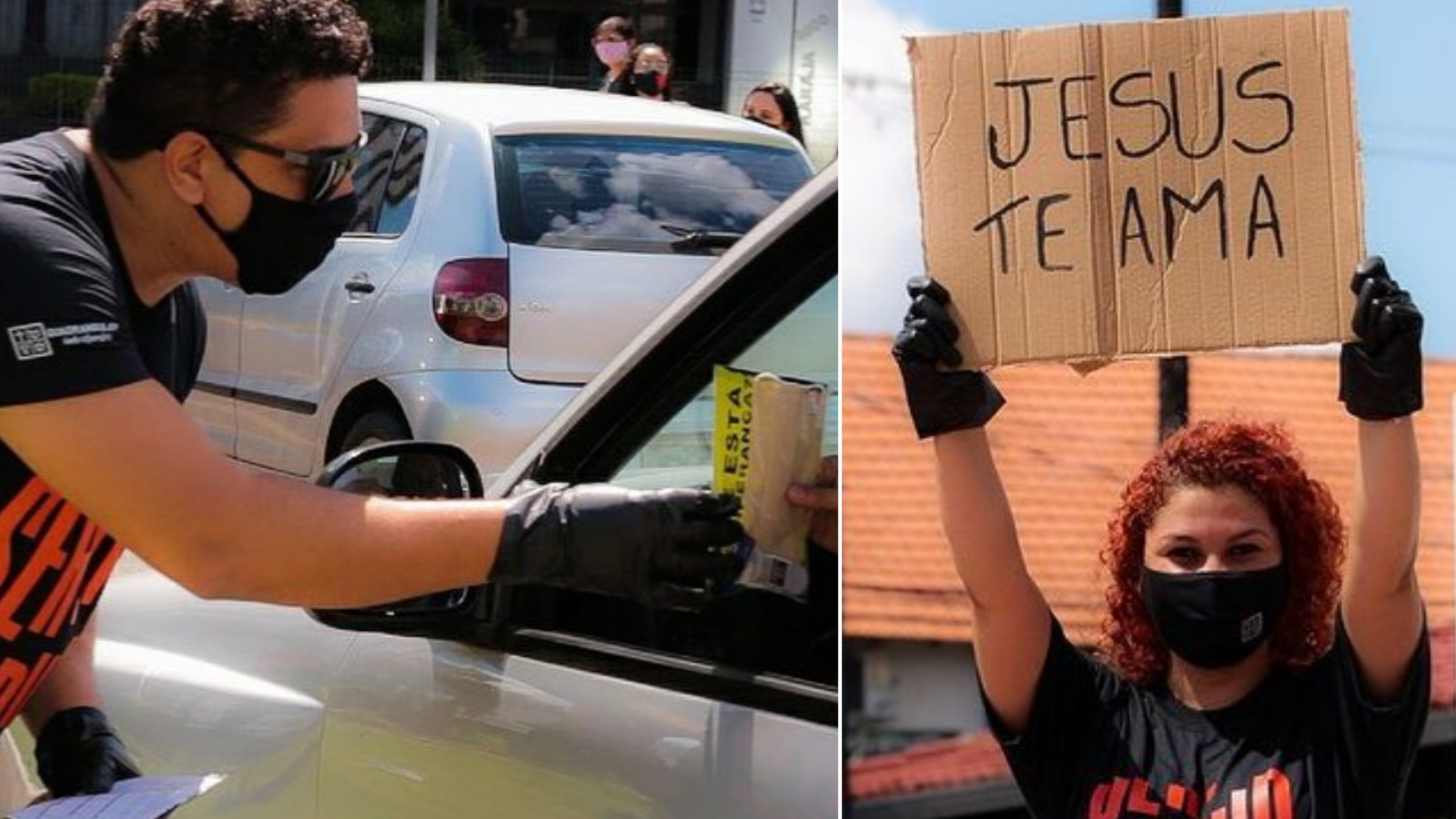 Igreja distribui kits de prevenção à Covid-19 e mensagens bíblicas em semáforos de Uberaba