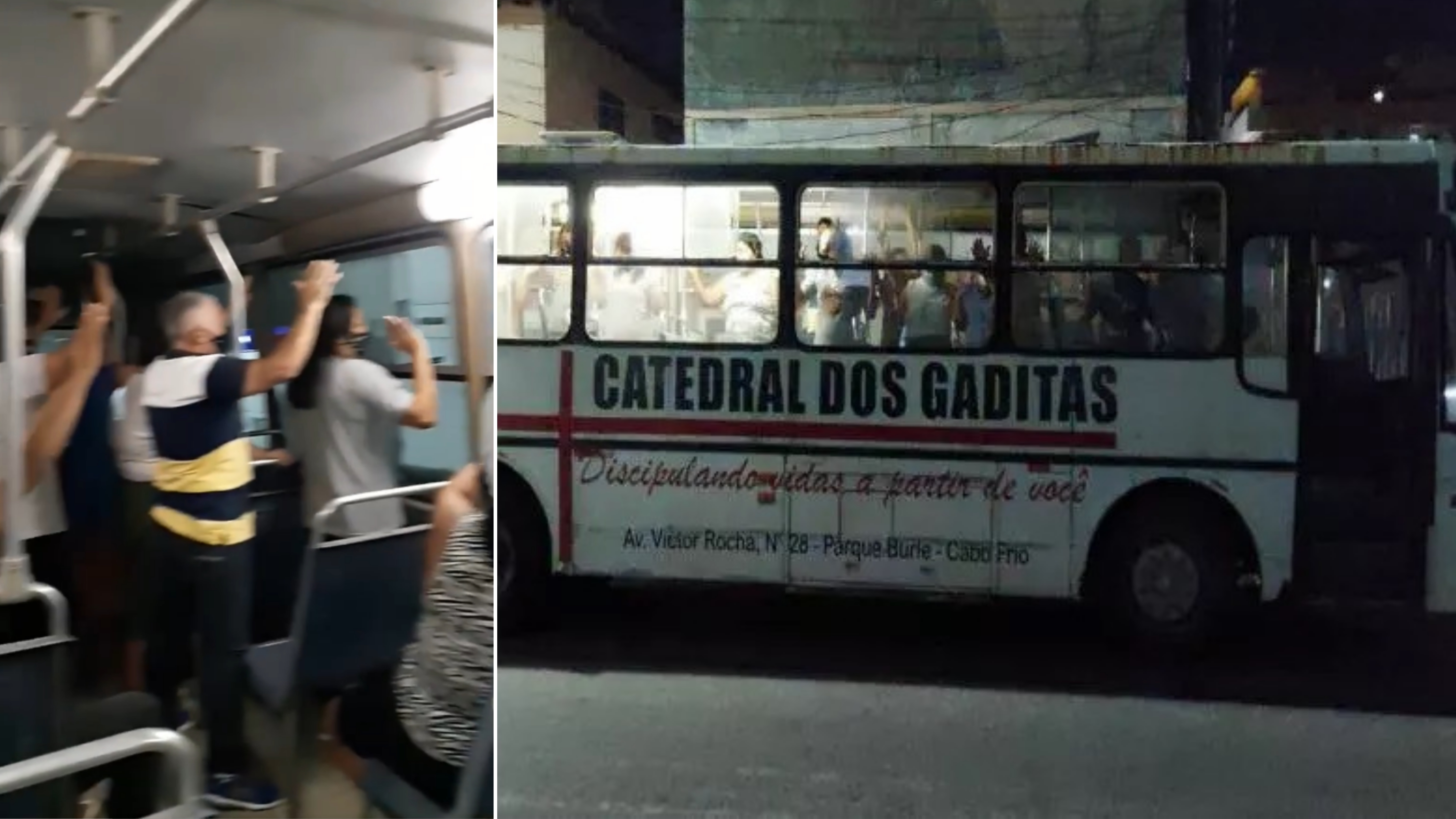 Igreja faz ‘tour evangelístico’ com um ônibus na porta de hospitais, em Cabo Frio